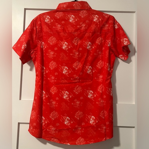 NWT Dixxon Women’s 350 Party Shirt Short Sleeve Red - Size M - Picture 5 of 8